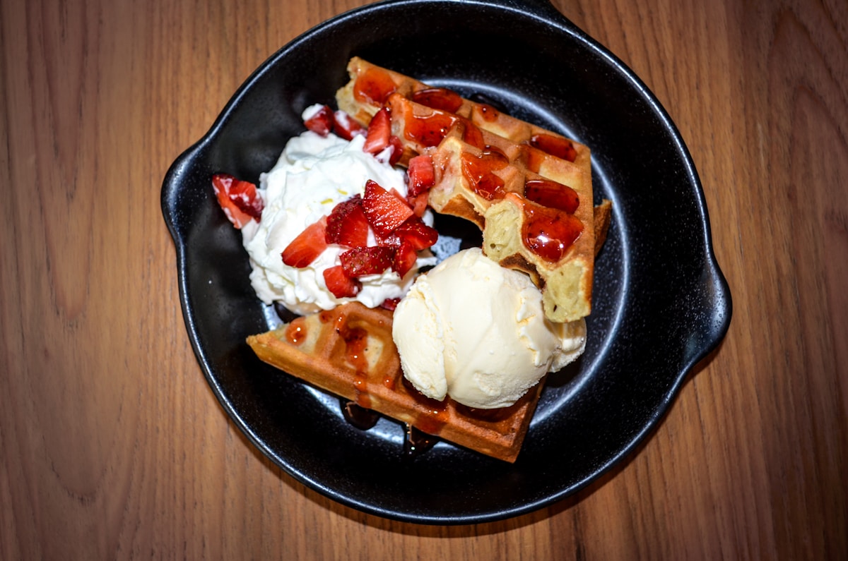 Dondurmalı waffle
